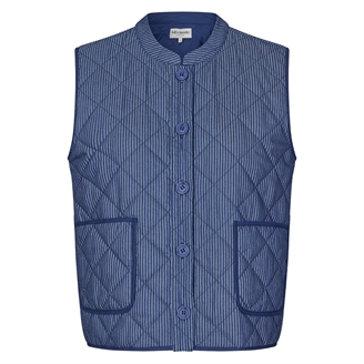 Lollys Laundry CairoLL Quilted Vest Dark Blue